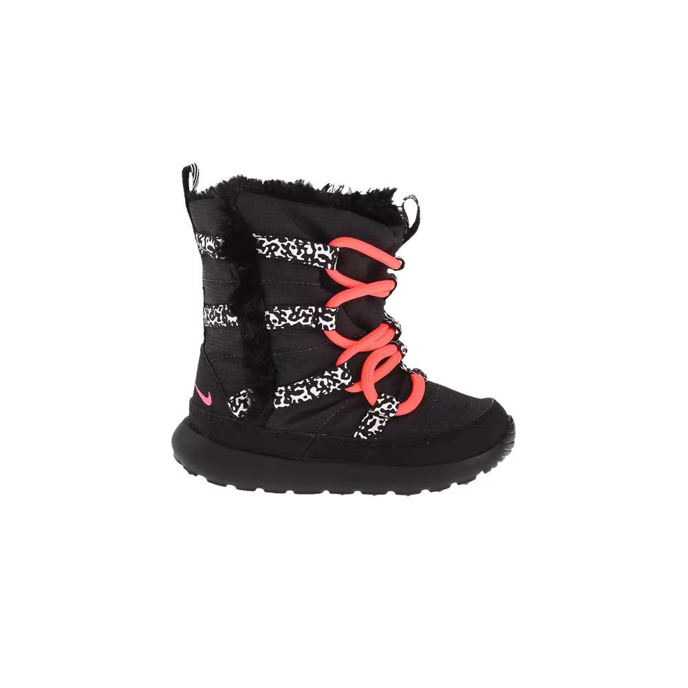 Nike Roshe Run High Sneakerboot TD Black Hyper Punch