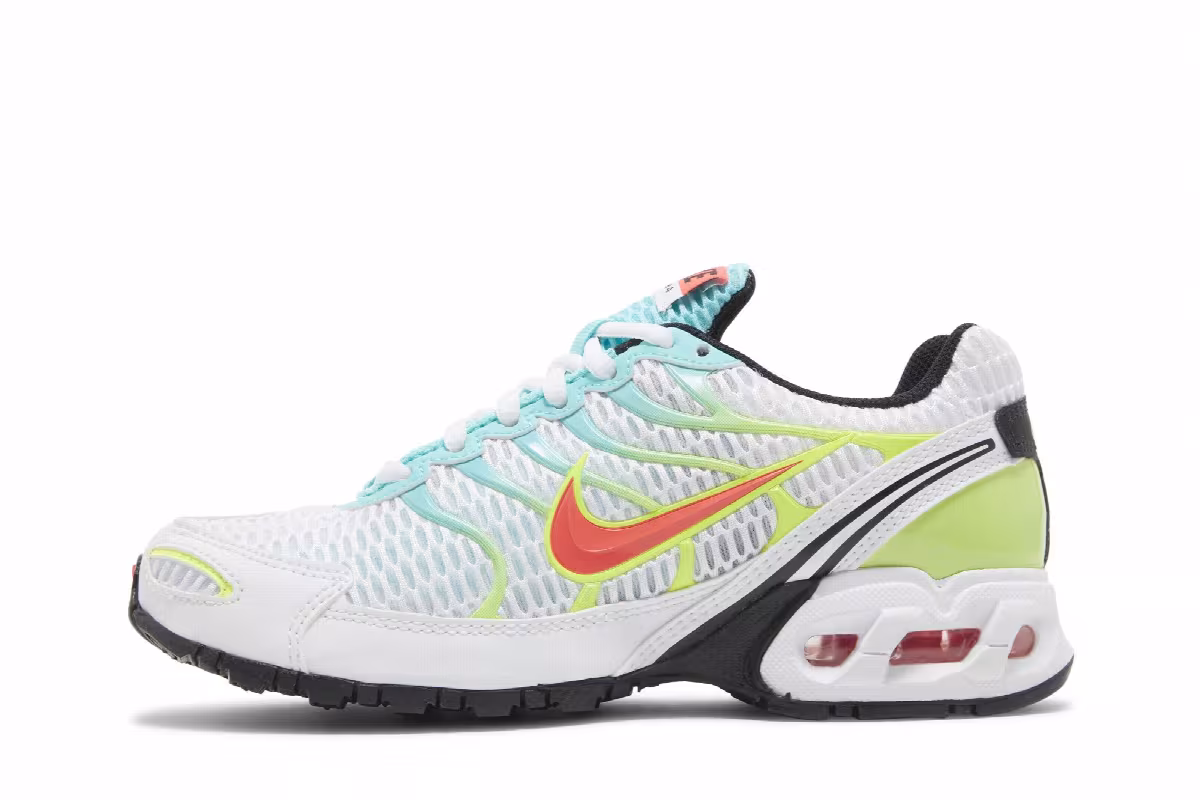 Nike Women's Air Max Torch 4 White Volt Laser Crimson, view 4