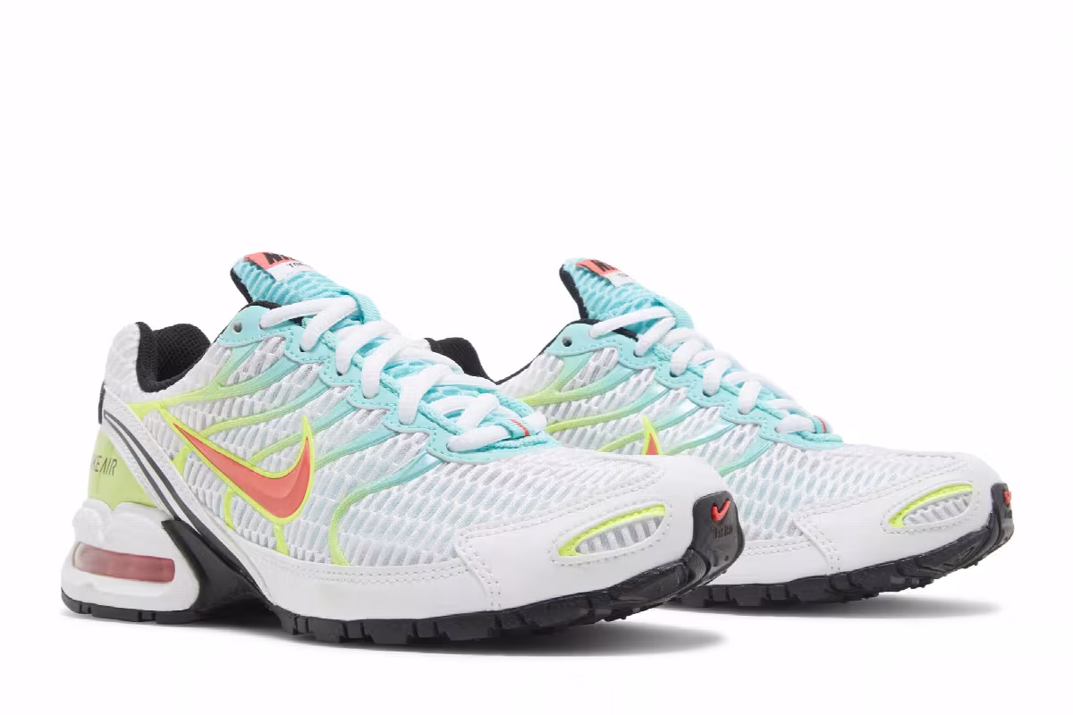 Nike Women's Air Max Torch 4 White Volt Laser Crimson, view 9
