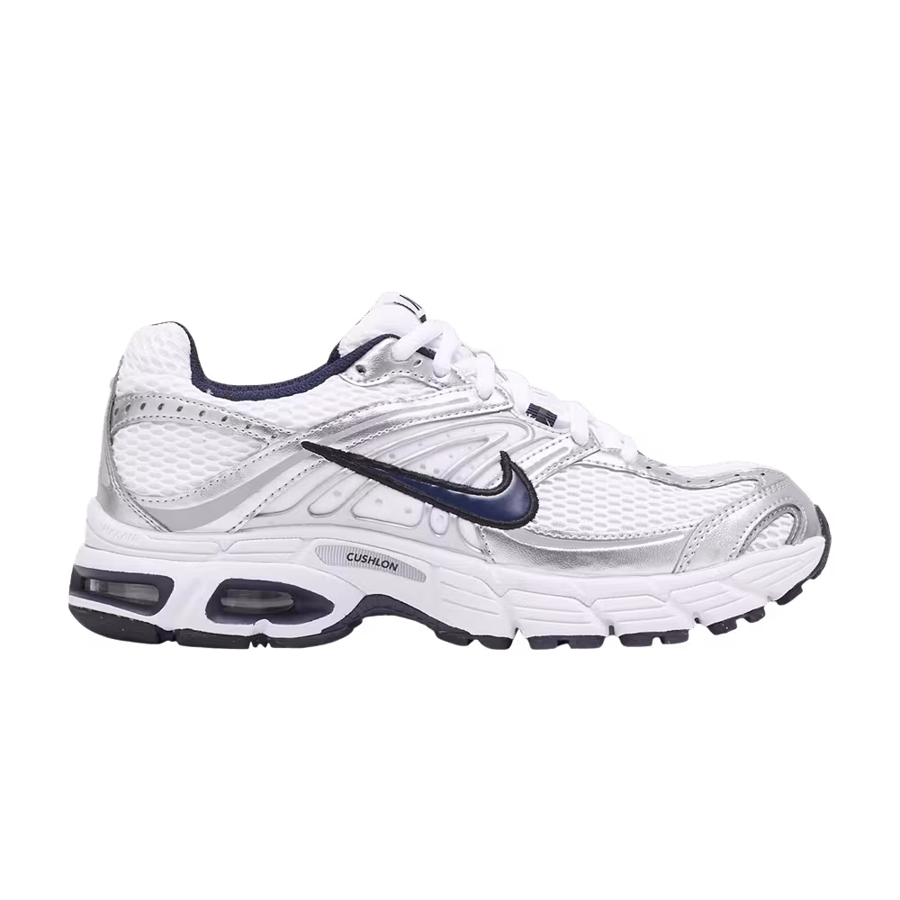 Nike Women's Air Max Moto 2K White Navy Metallic Silver