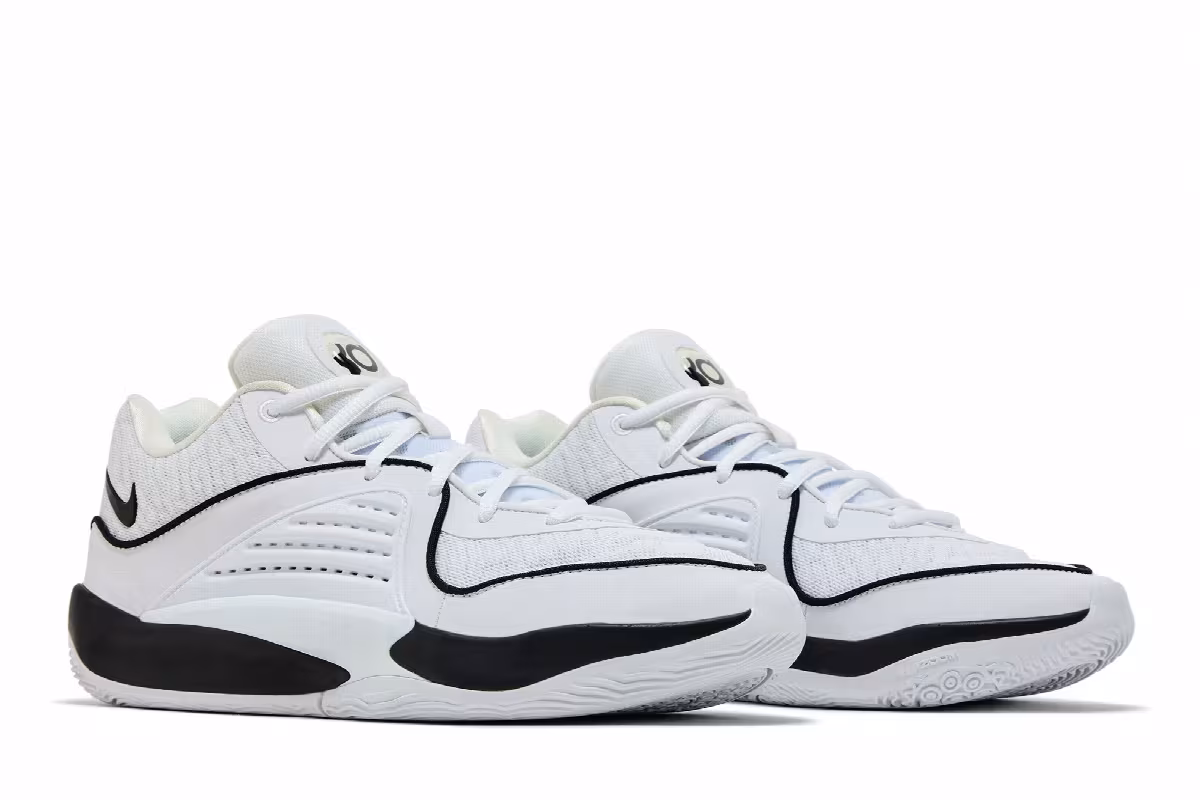 Nike KD 16 TB Promo White Black, view 9