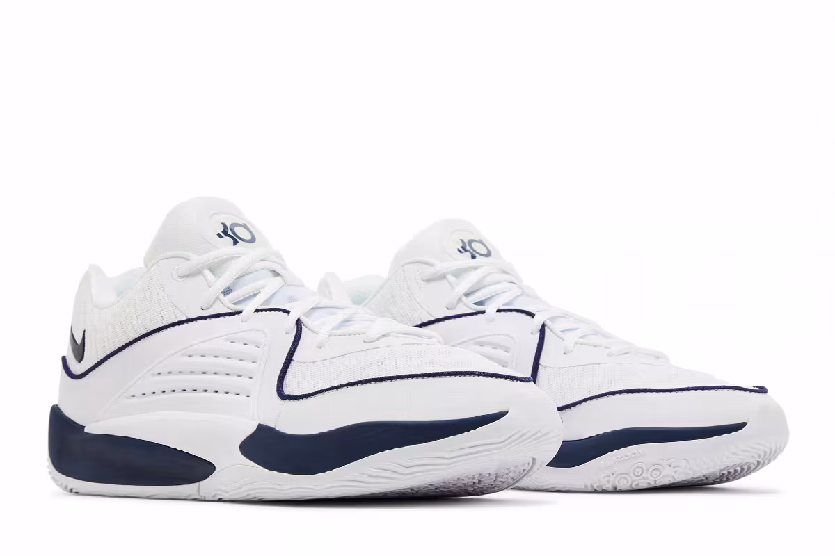Nike KD 16 TB Promo White Midnight Navy, view 9