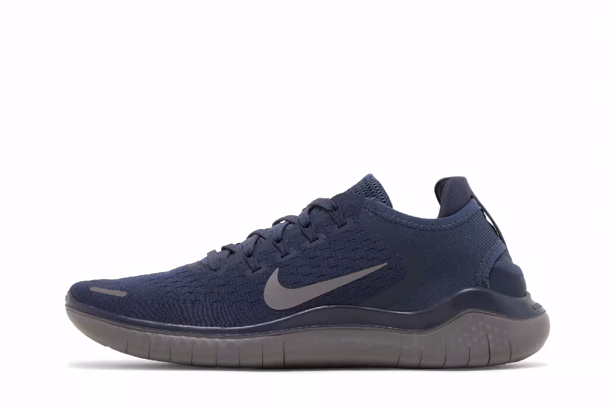 Nike Free RN 2018 Thunder Blue Gunsmoke, view 4