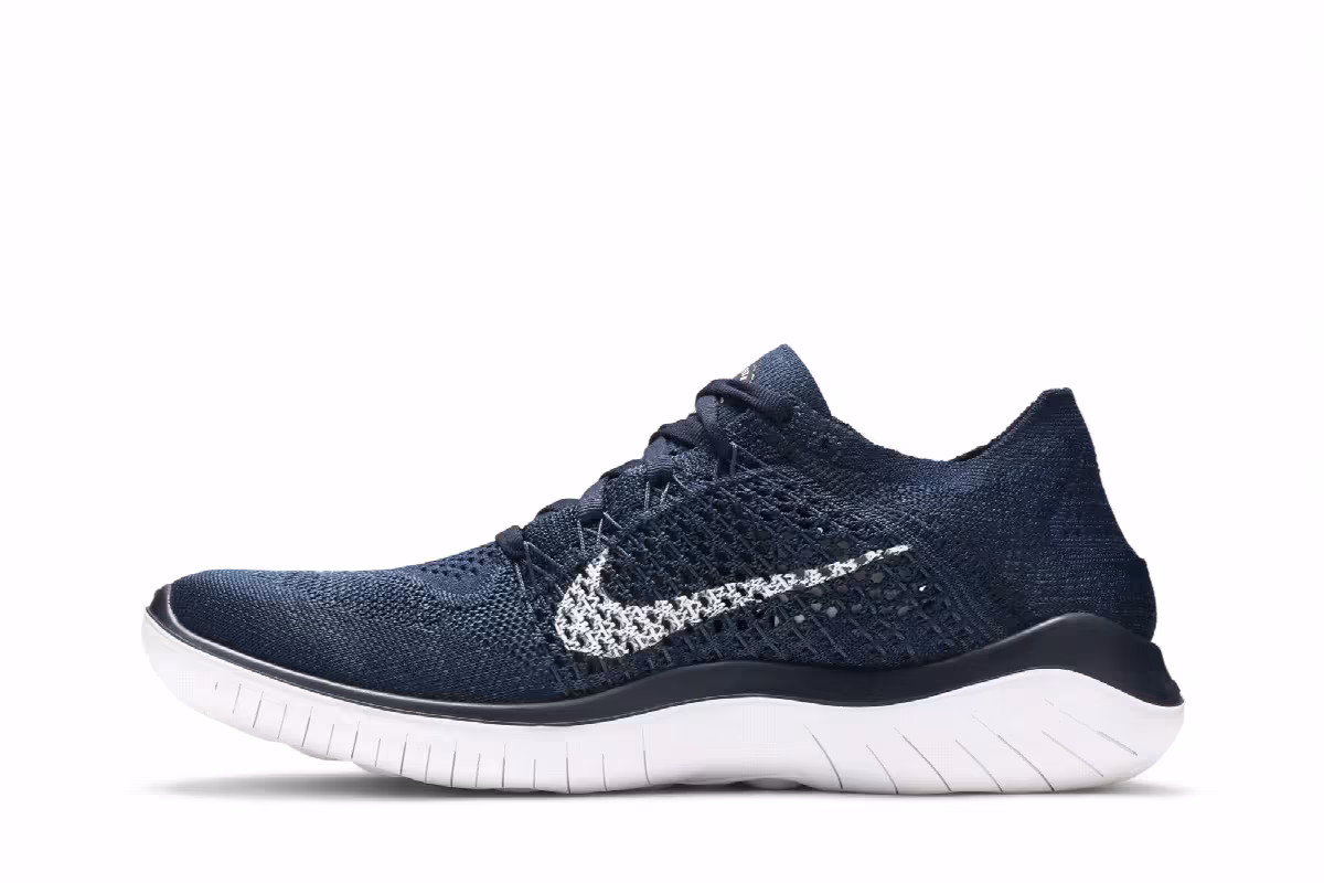 Nike Free RN Flyknit 2018 College Navy, view 4
