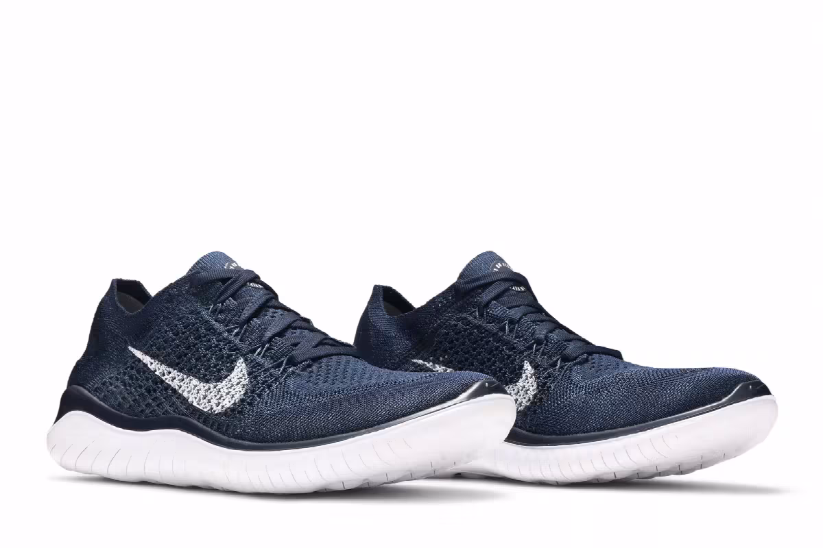Nike Free RN Flyknit 2018 College Navy, view 9