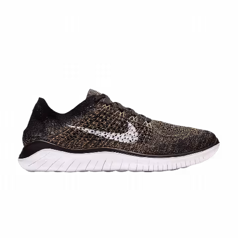 Nike Free RN Flyknit 2018 'Black Club Gold'