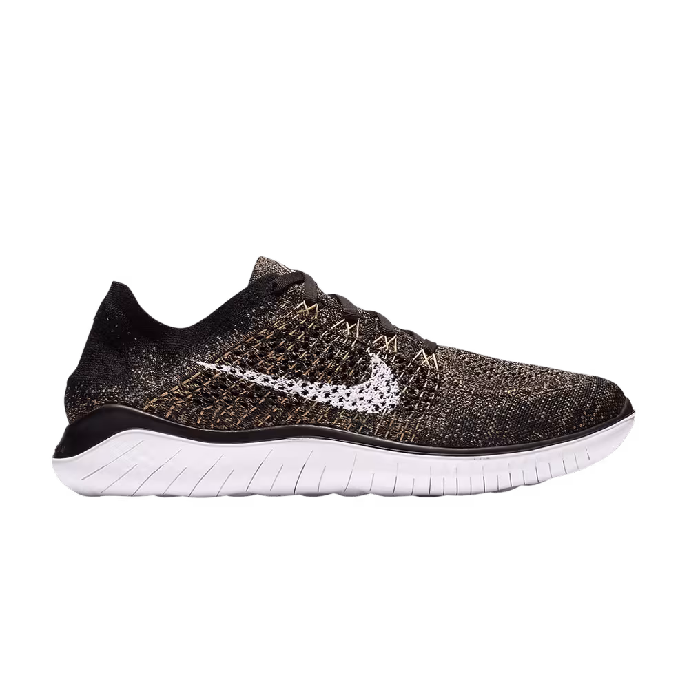 Nike Free RN Flyknit 2018 Black Club Gold