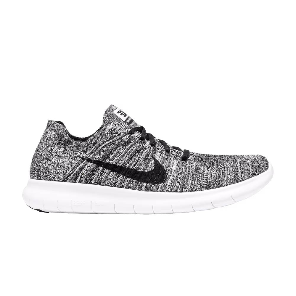 Nike Free RN Flyknit White Black
