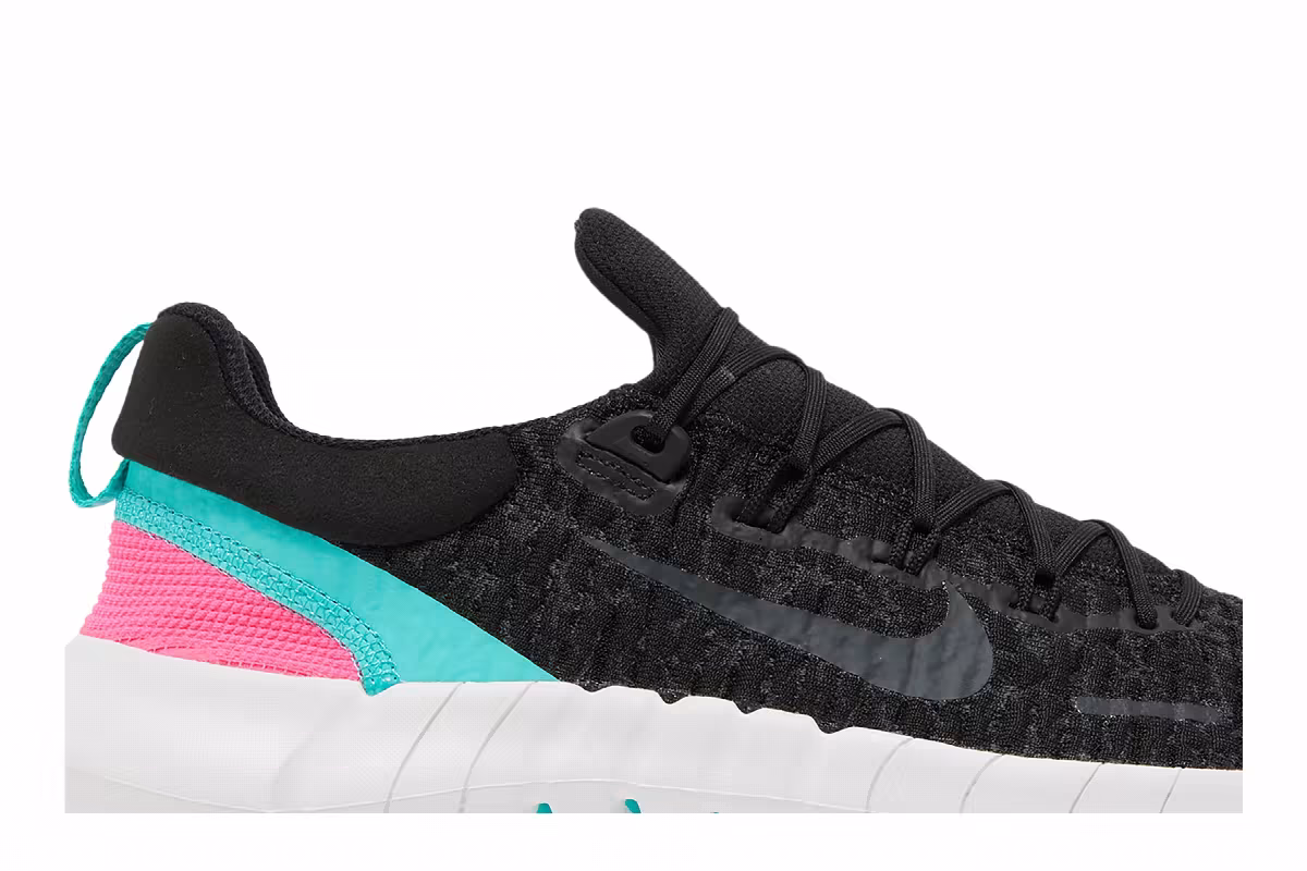Nike Free Run 5.0 Black Dynamic Turquoise, view 3