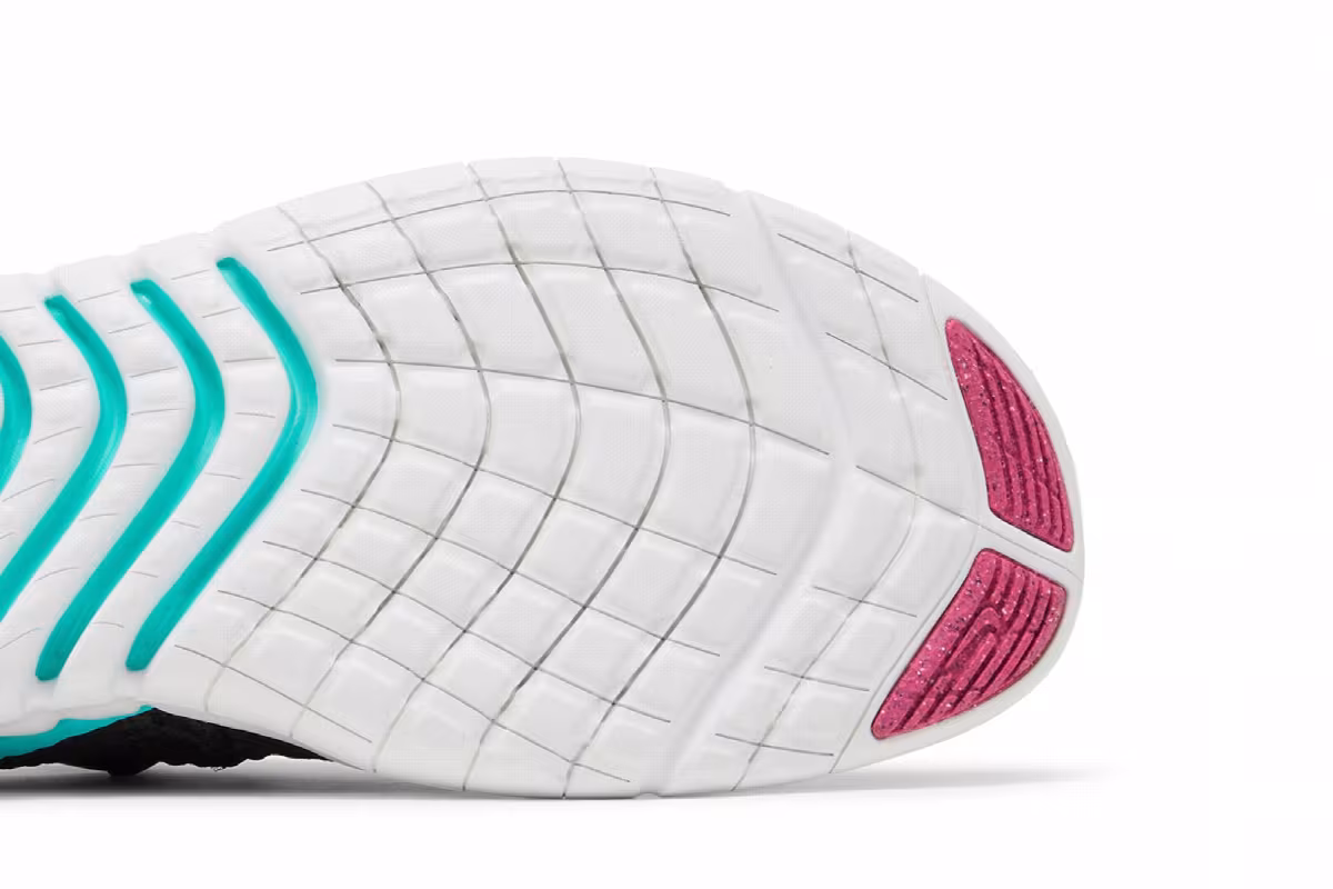 Nike Free Run 5.0 Black Dynamic Turquoise, view 6