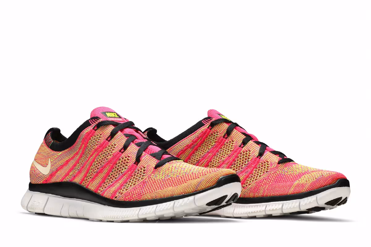 Nike Free Flyknit NSW Pink Flash, view 9