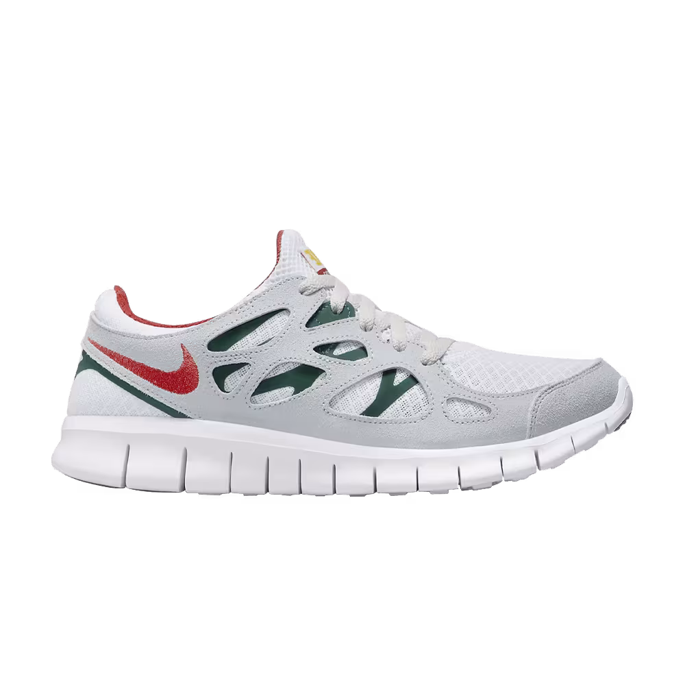 Nike Free Run 2 White Gorge Green Cinnabar