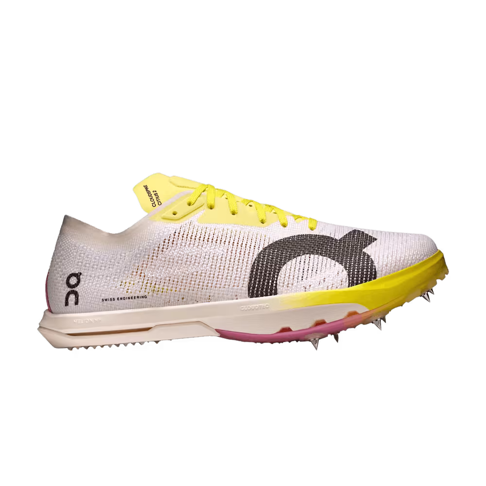 ON Women's Cloudspike Citius 2 White Yellow Raspberry