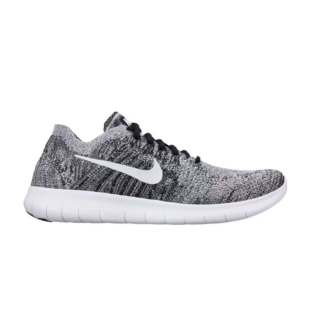 Nike Women's Free RN Flyknit Black White