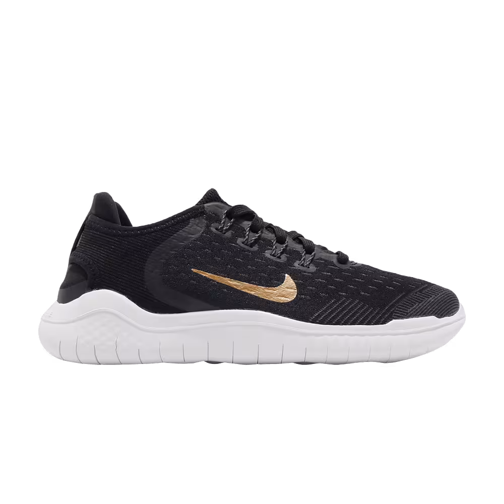 Nike Women's Free RN 2018 Black Metallic Gold