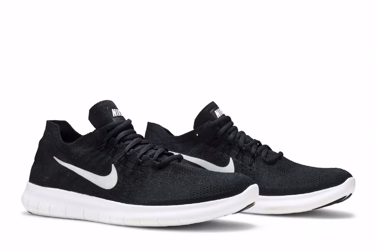 Nike Women's Free RN Flyknit 2017 Black, view 9