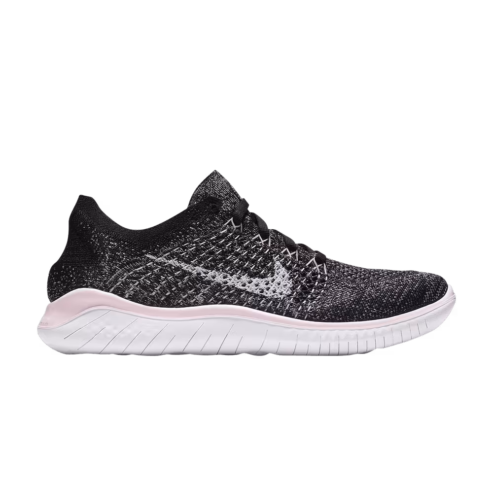 Nike Women's Free RN Flyknit 2018 Black Pink Foam