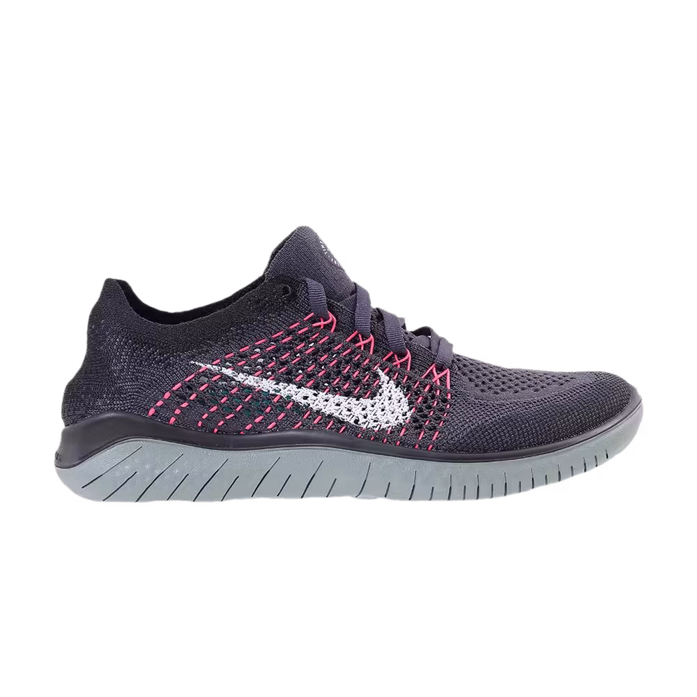 Nike Women's Free RN Flyknit 2018 Gridiron Black