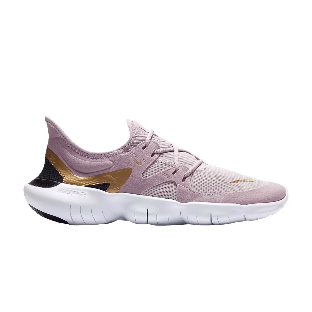 Nike Women's Free RN 5.0 Plum Chalk Metallic Gold
