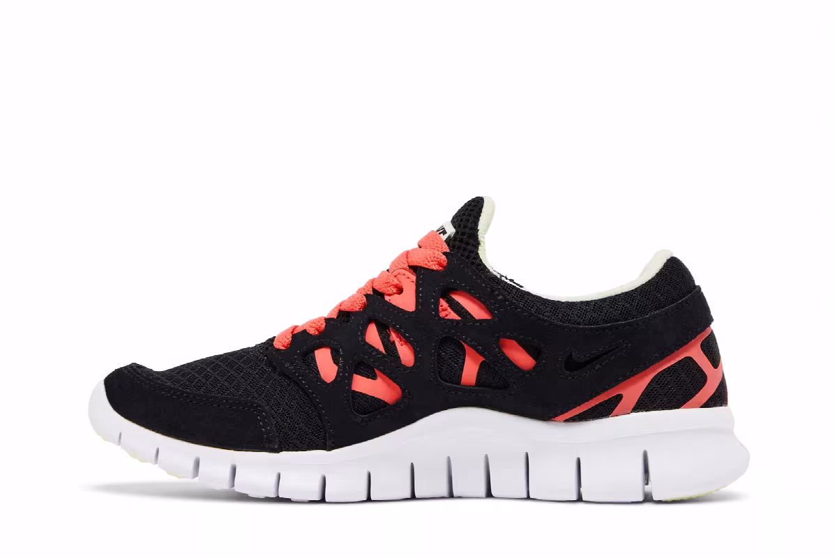 Nike Women's Free Run 2 Black Lime Ice, view 4