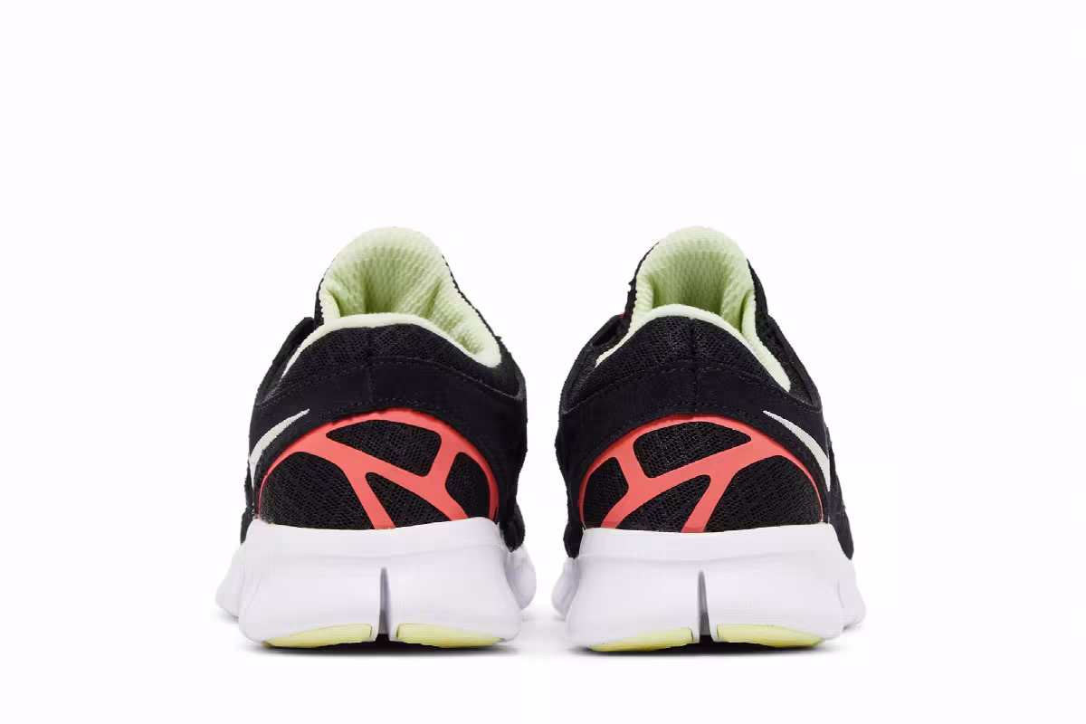 Nike Women's Free Run 2 Black Lime Ice, view 7