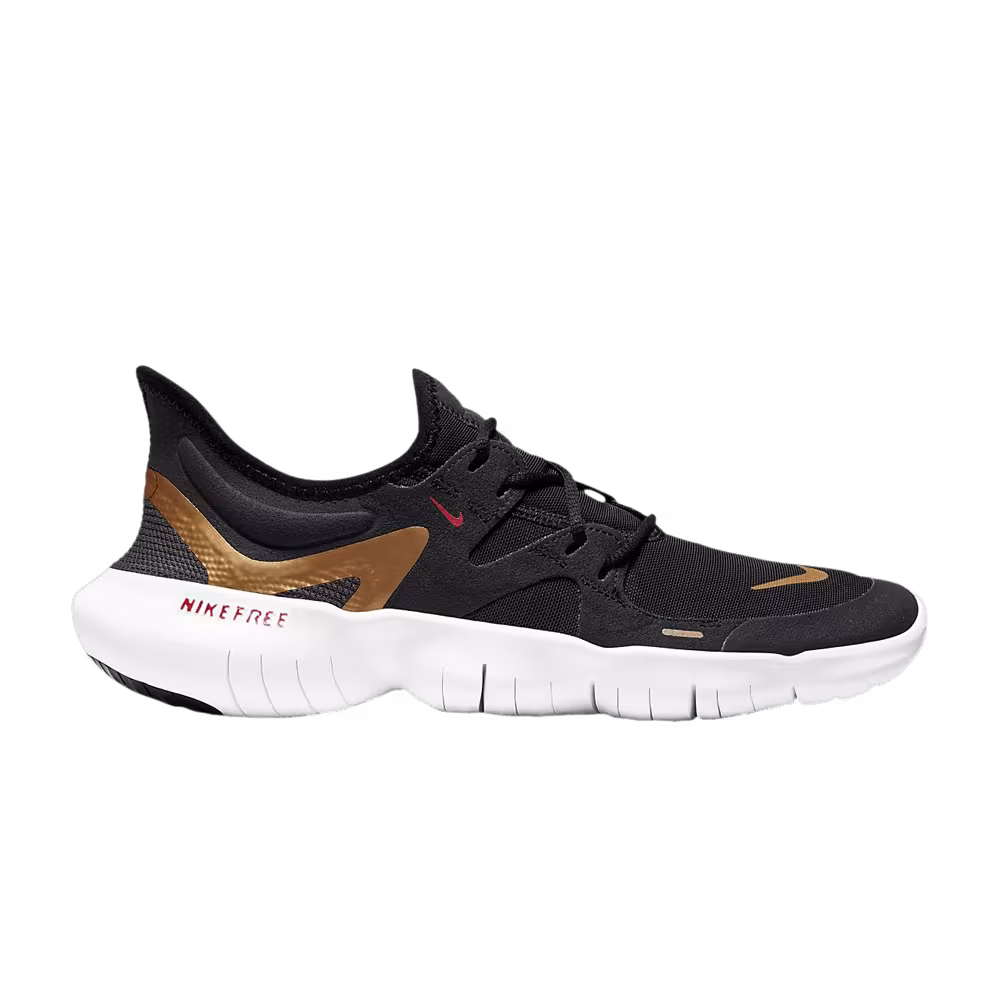 Nike Women's Free RN 5.0 Black Metallic Gold