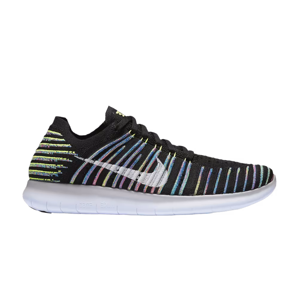 Nike Women's Free RN Flyknit Black Multi