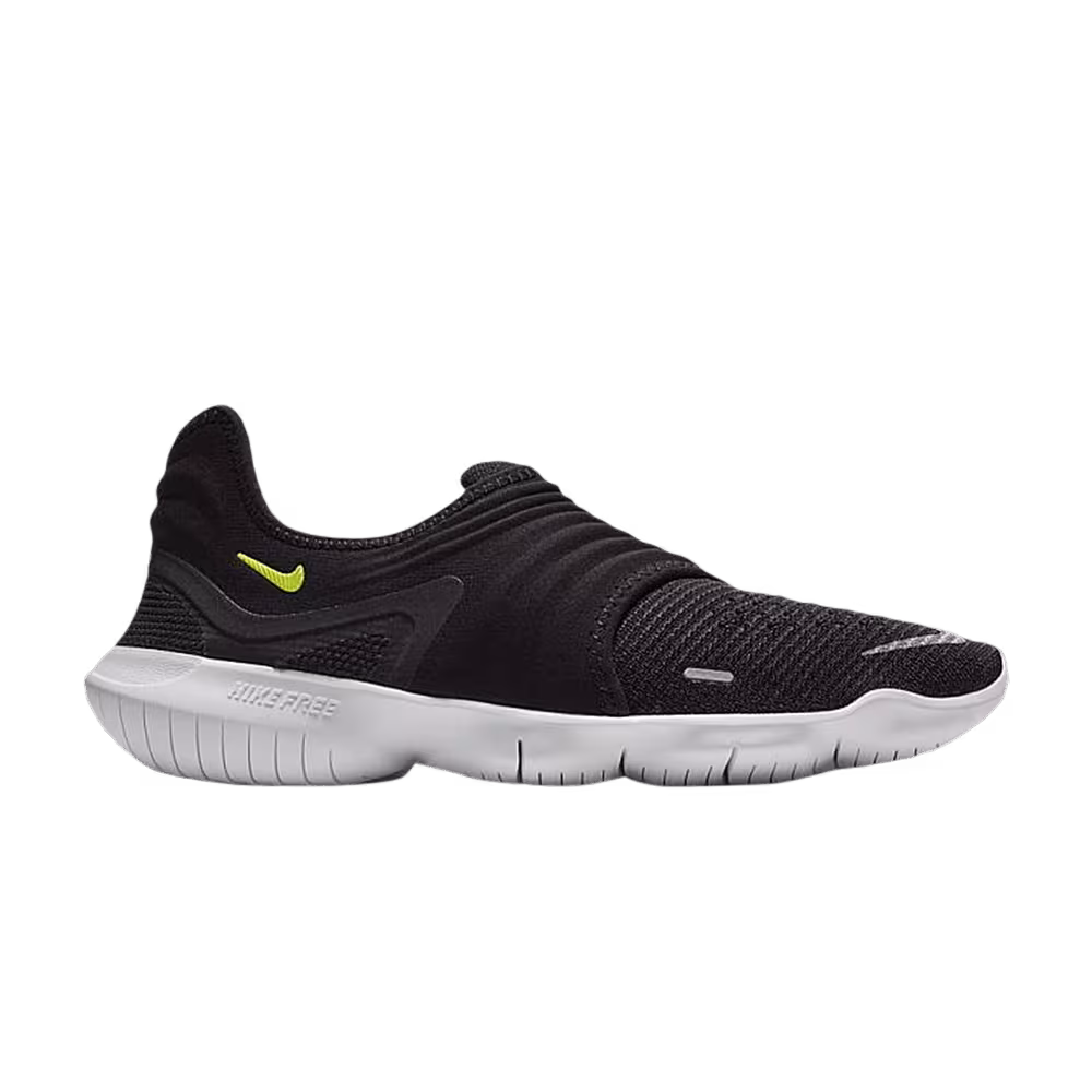 Nike Women's Free RN Flyknit 3.0 Black Volt