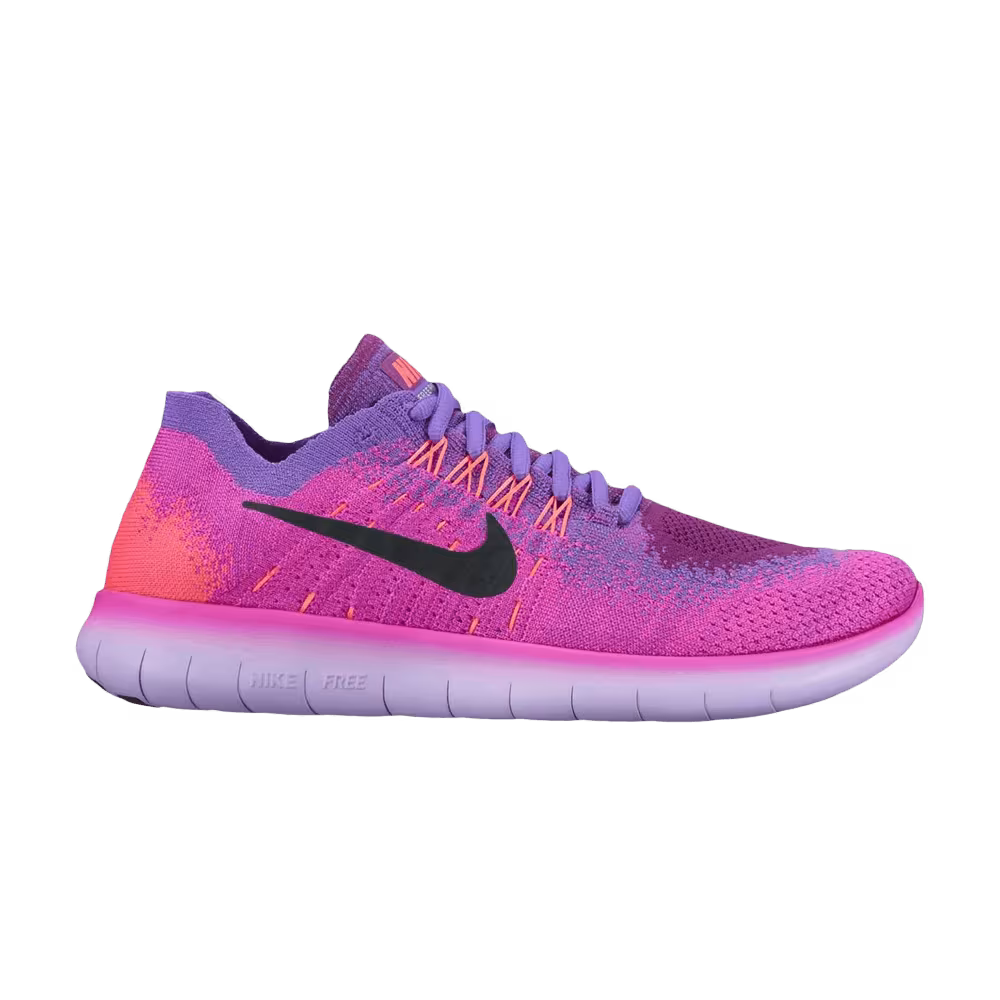 Nike Women's Free RN Flyknit 2017 Fire Pink Grape