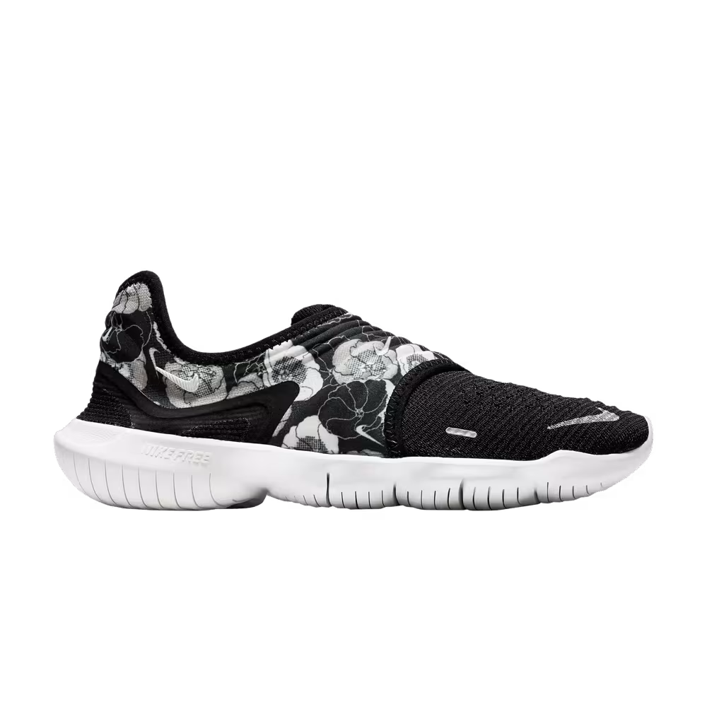 Nike Women's Free RN Flyknit 3.0 Black Floral
