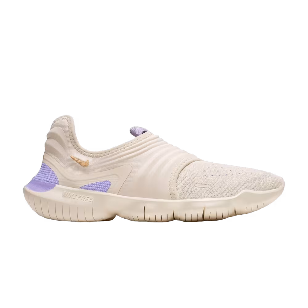Nike Women's Free RN Flyknit 3.0 Light Cream Purple Agate