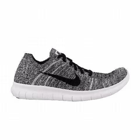 Nike Free RN Flyknit GS 'White Black'