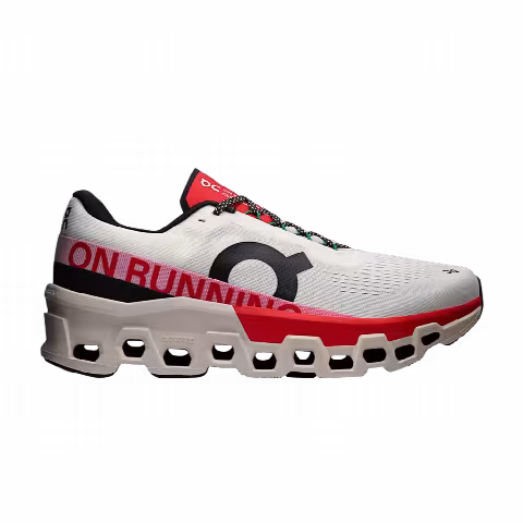 Cloudmonster 2 'Ivory Silver Red'