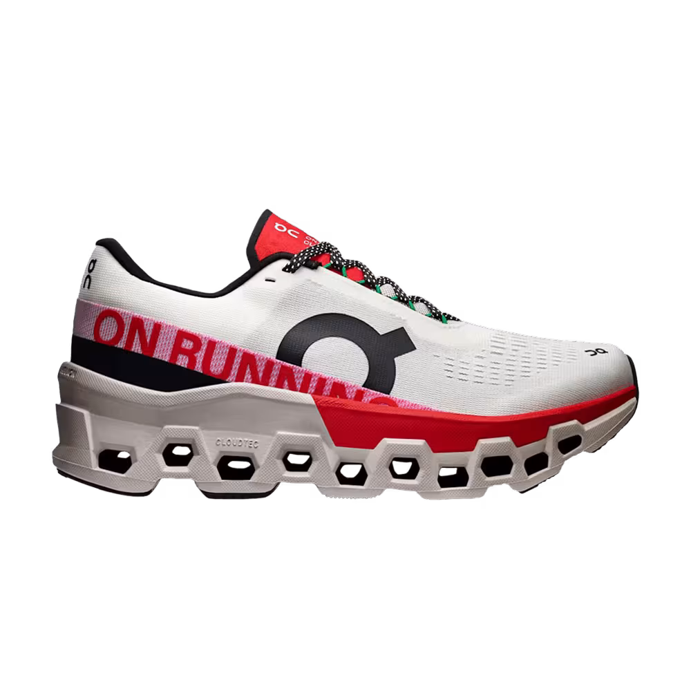 Women's Cloudmonster 2 Ivory Silver Red