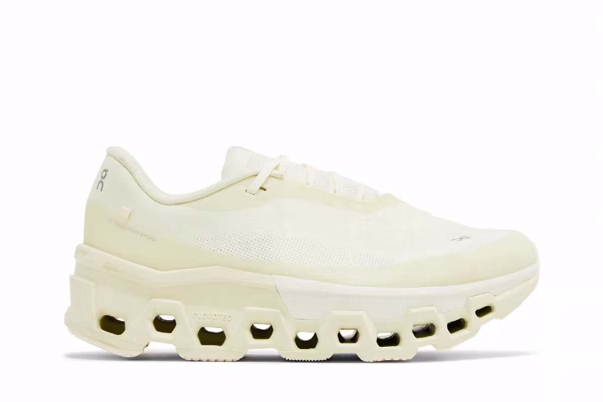 Post Archive Faction x Women's Cloudmonster 2 Seeding White, view 2