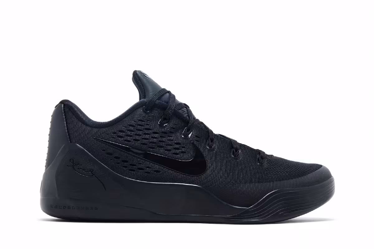 Nike Kobe 9 Elite Low EM TB P Black, view 2