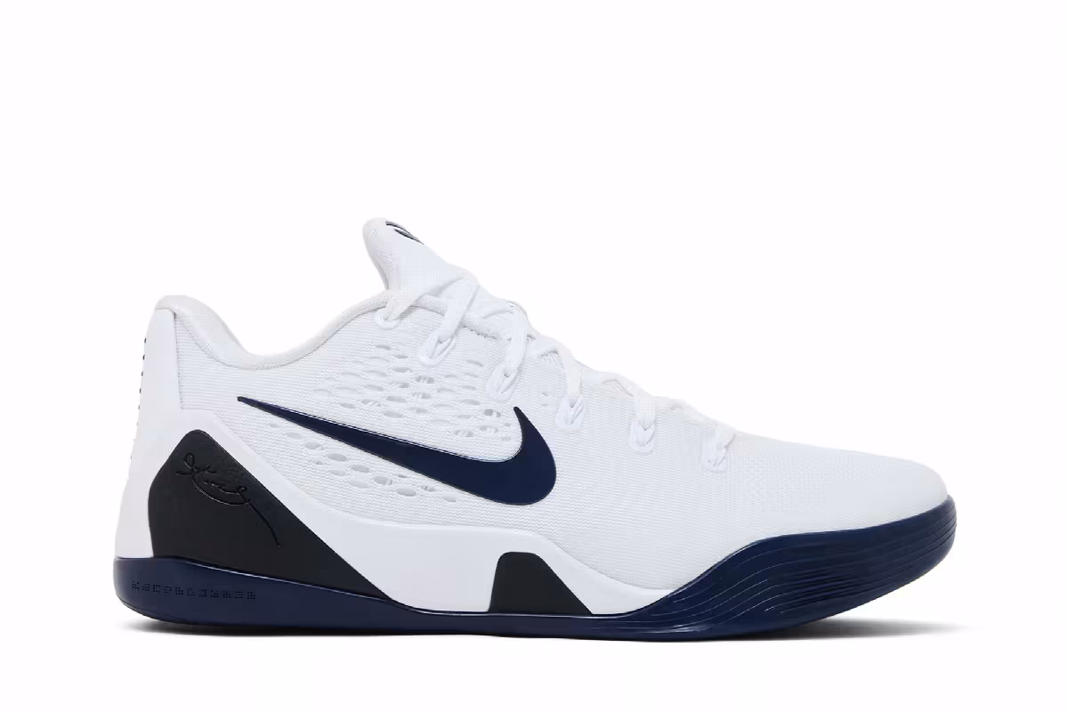 Nike Kobe 9 Elite Low EM TB White Midnight Navy, view 2