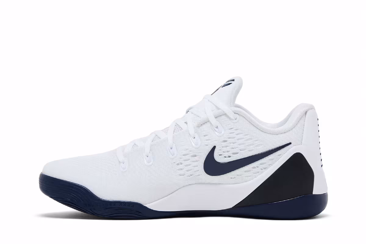 Nike Kobe 9 Elite Low EM TB White Midnight Navy, view 4