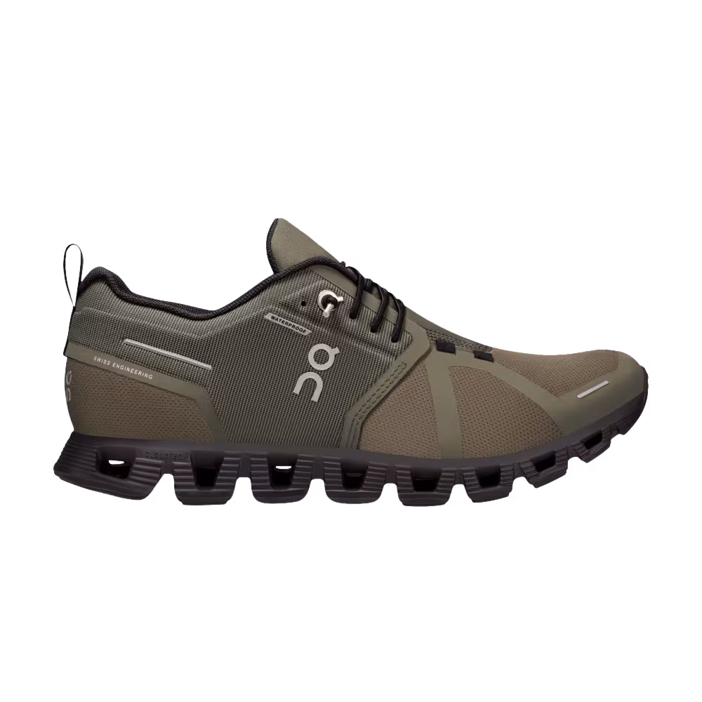 ON Women's Cloud 5 Waterproof Olive Black