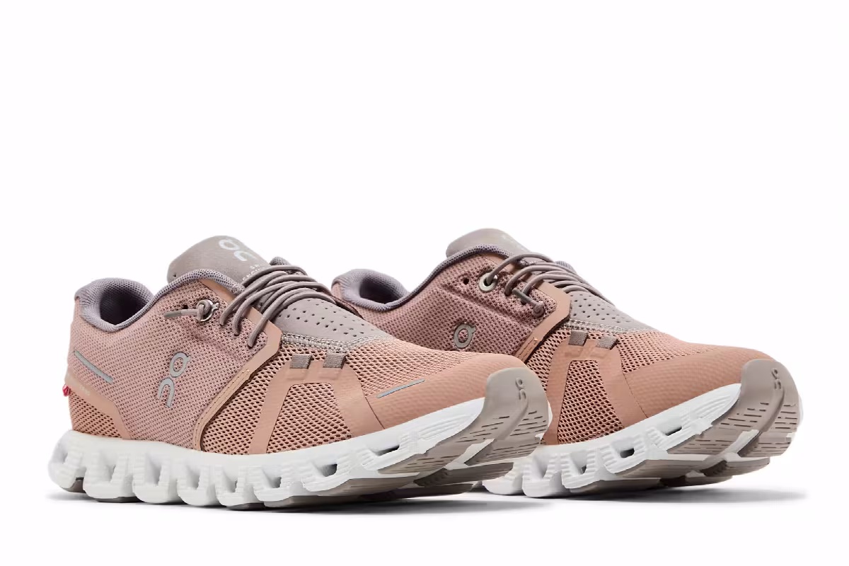 ON Women's Cloud 5 Rosebrown Fog, view 9