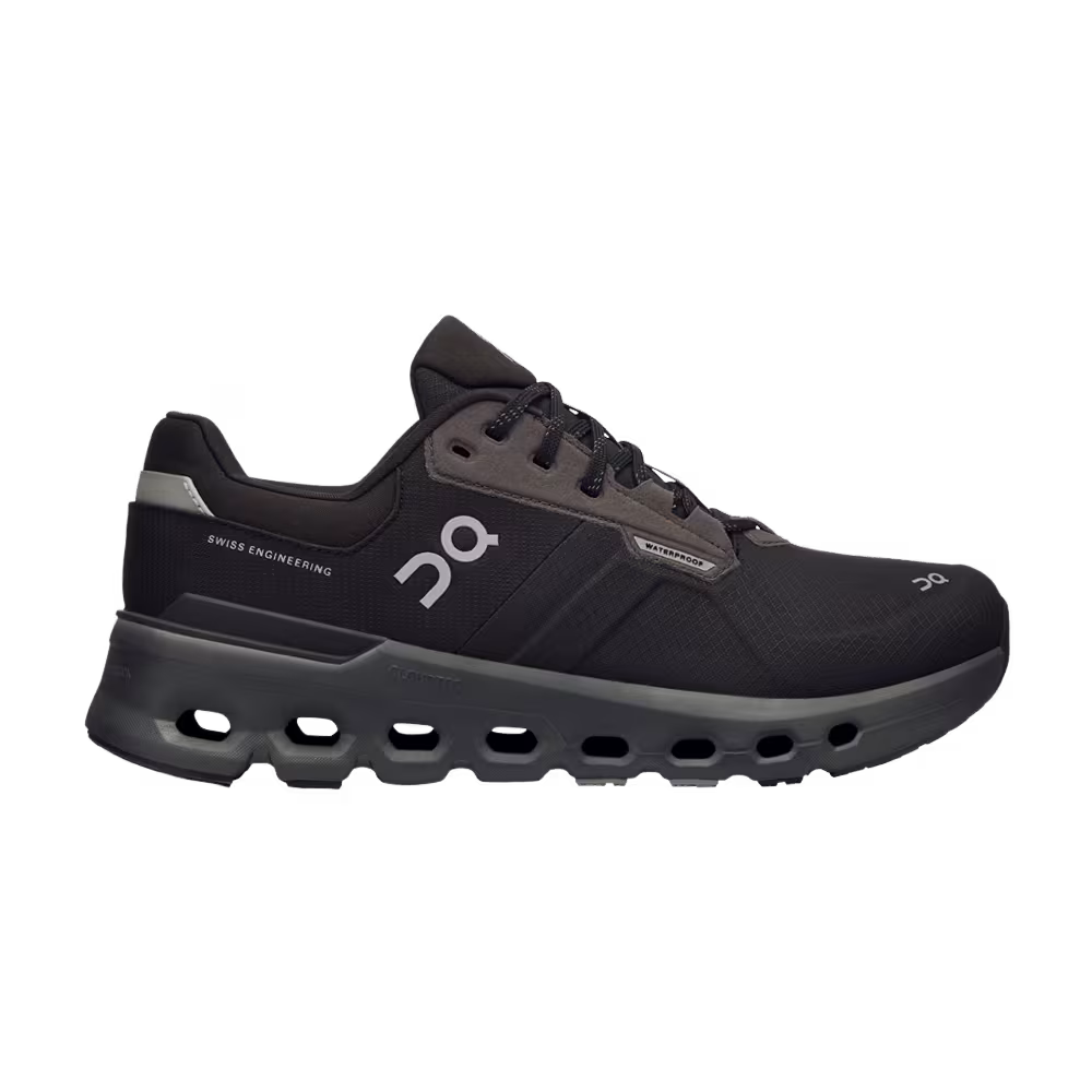 ON Women's Cloudrunner 2 Waterproof Magnet Black