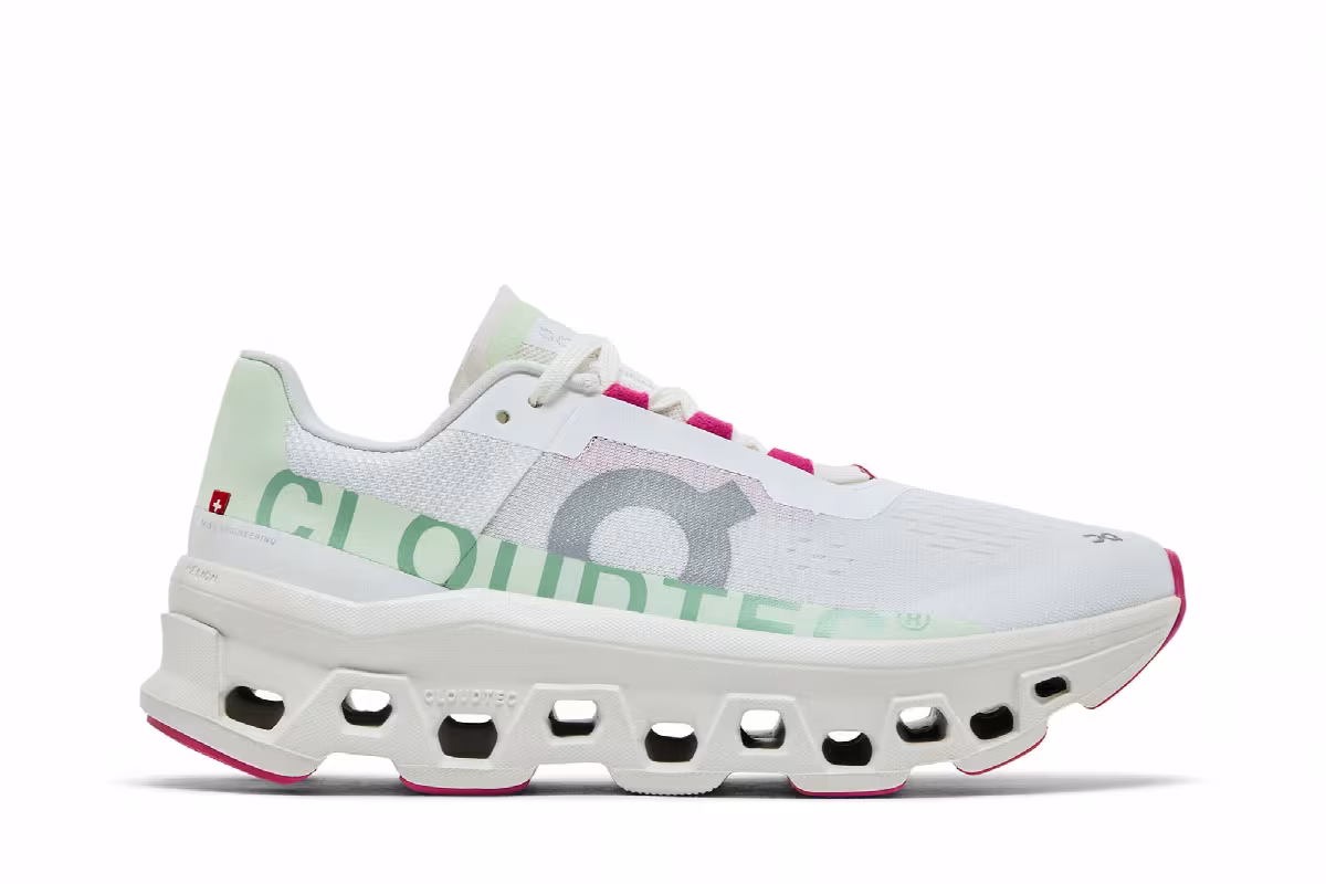 Women's Cloudmonster White Lima, view 2