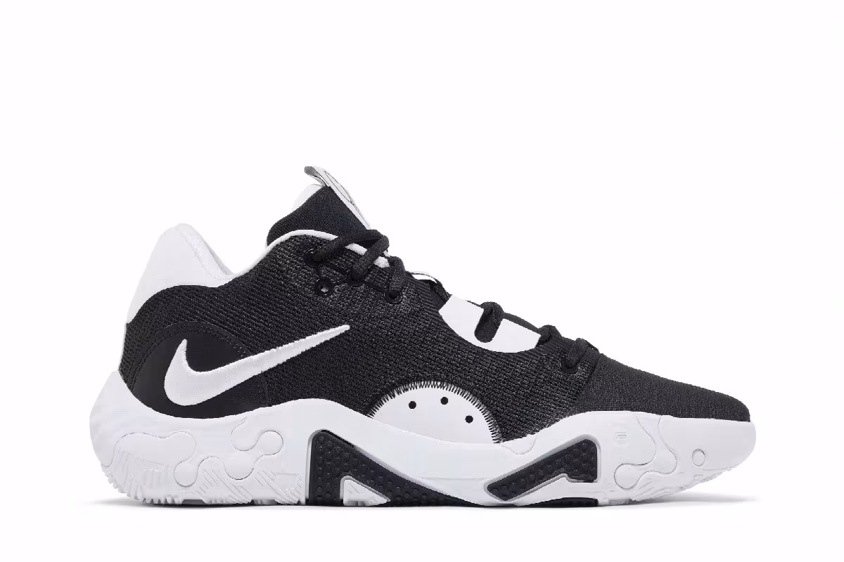 Nike PG 6 TB Promo Black White, view 2