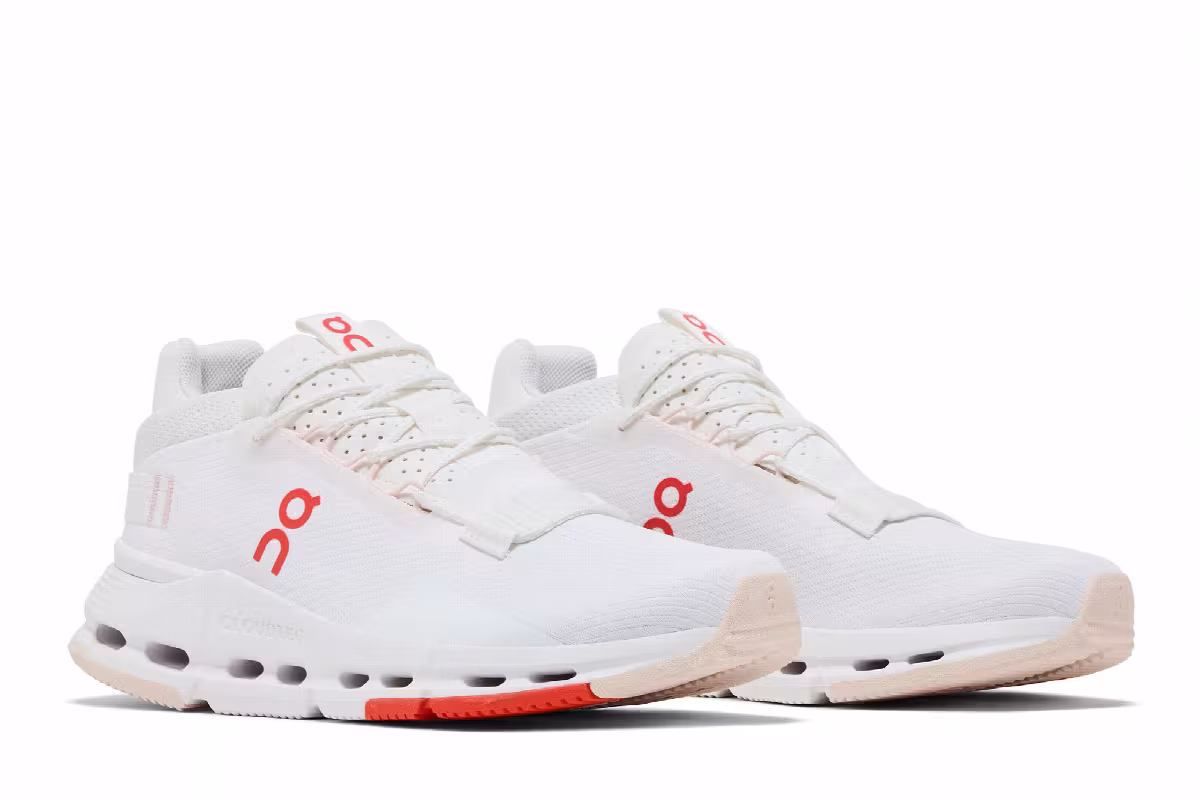 ON Women's Cloudnova 2 White Flame, view 9