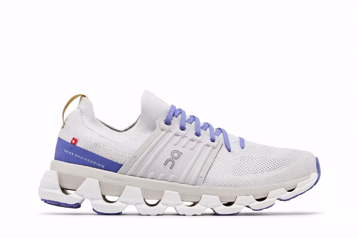 ON Women's Cloudswift 3 White Blueberry, view 2