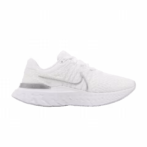 Nike Wmns React Infinity Run Flyknit 3 'White Metallic Silver'