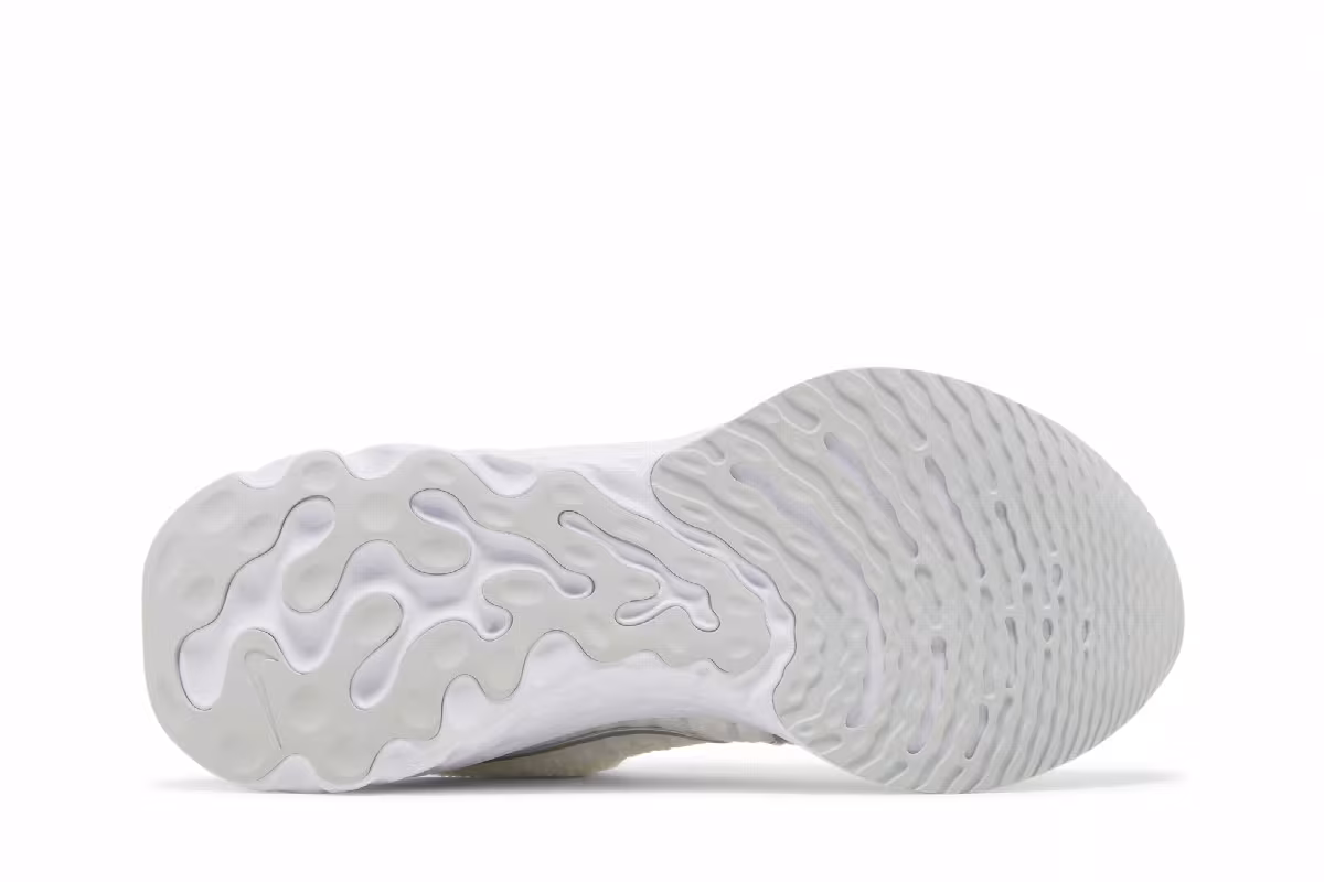 Nike Women's React Infinity Run Flyknit 3 White Metallic Silver, view 5
