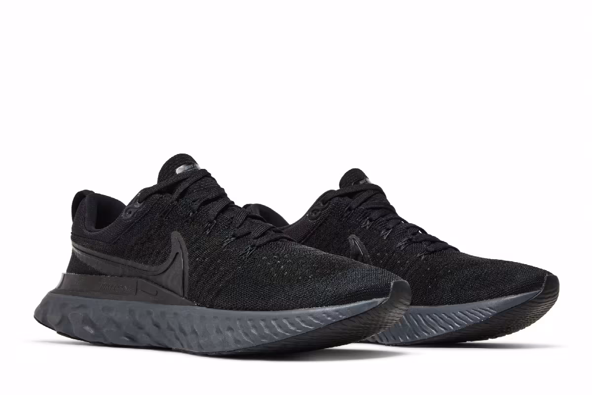 Nike React Infinity Run Flyknit 2 Triple Black, view 9