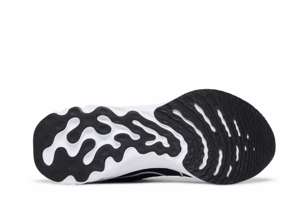 Nike React Infinity Run Flyknit 3 Black White, view 5