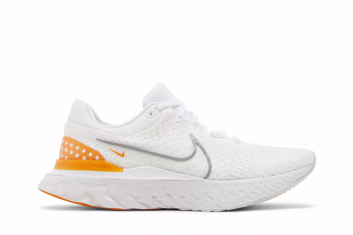 Nike React Infinity Run Flyknit 3 White Kumquat, view 2